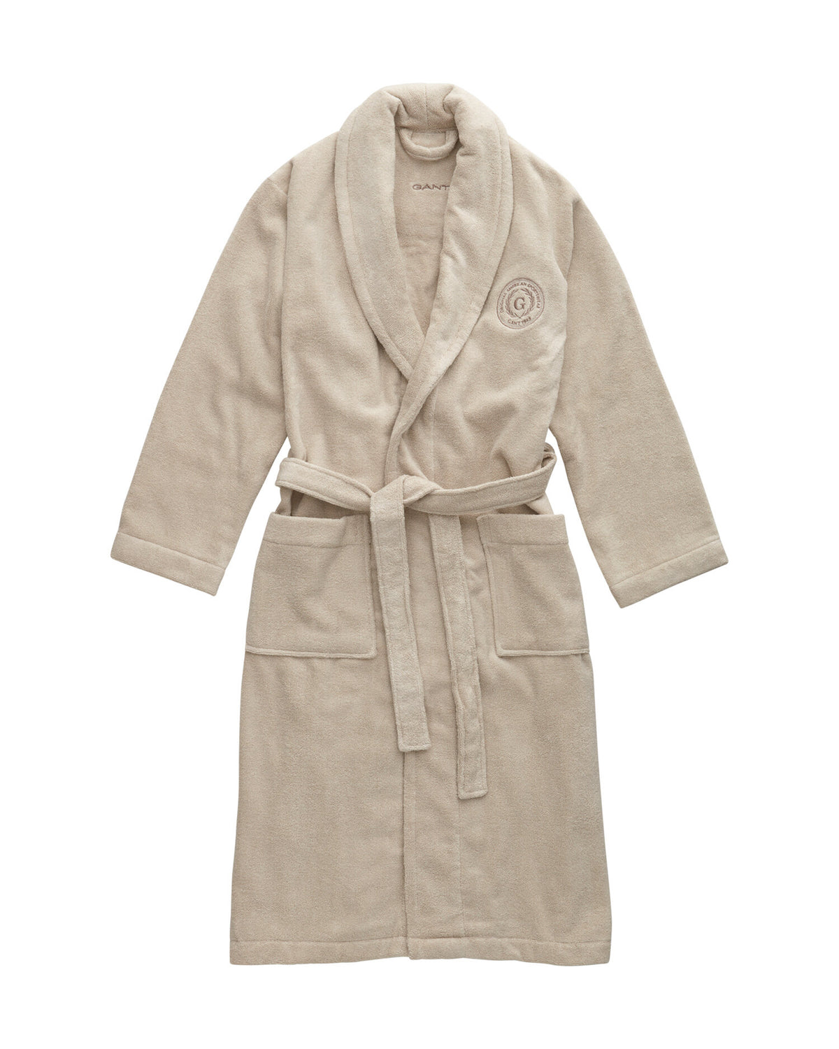 Crest morgonrock - Beige – baksida