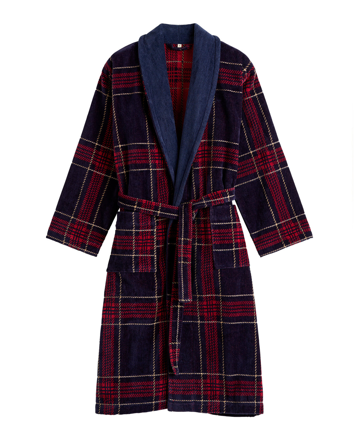 Holiday rutig badrock - Marinblå