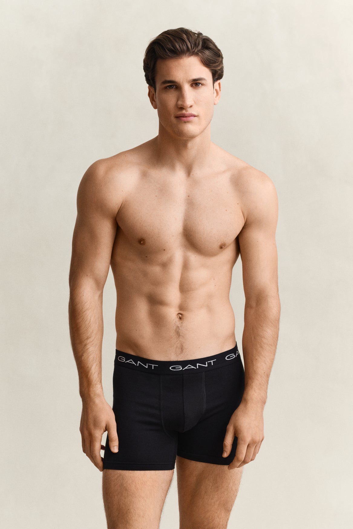 Trepack boxerkalsonger - Svart – framsida