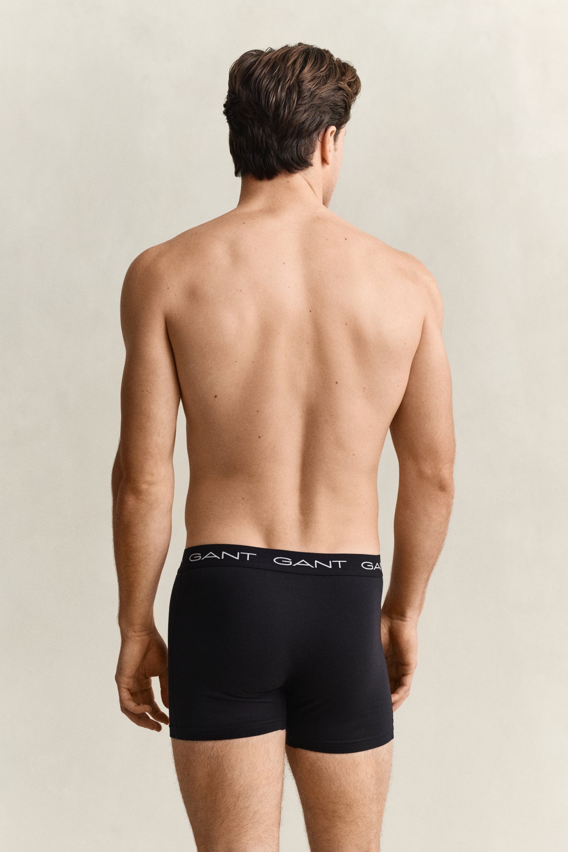 Trepack boxerkalsonger - Svart – detalj