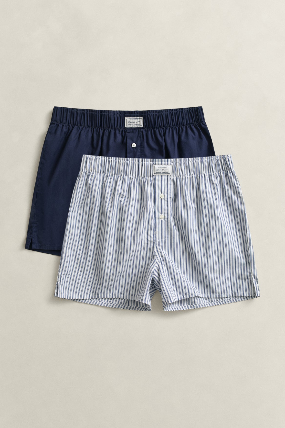 Tvåpack boxershorts - Vintageblå – baksida