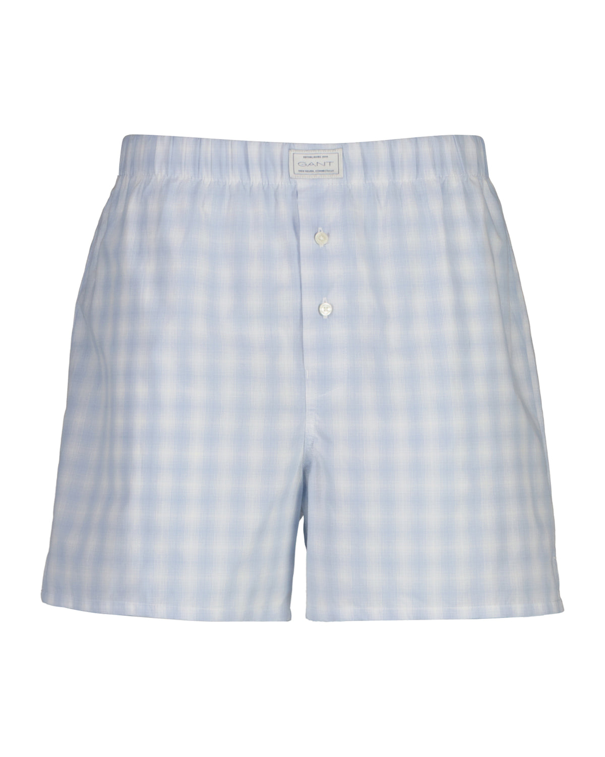Tvåpack boxershorts - Dämpad blå – detalj