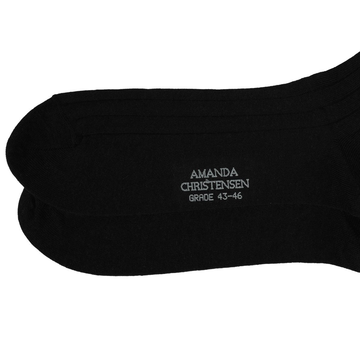 Grade Wide Rib Sock - 999 Black – bild 2