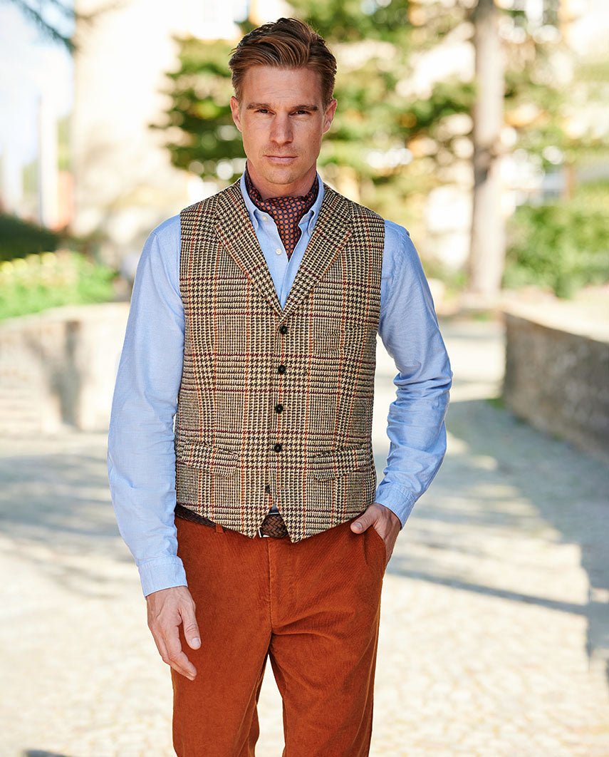 Vest Wales i Harris Tweed - Skotskrutig – framsida
