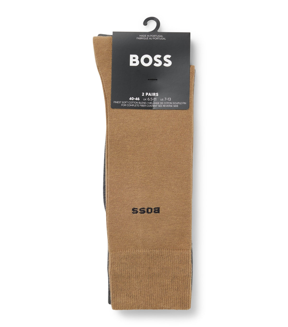 Tvåpack strumpor i normallängd - Beige