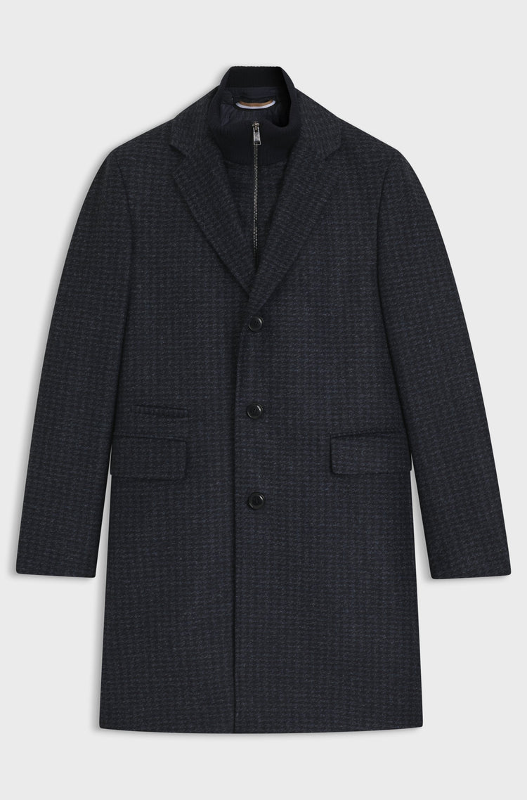 Slim fit-rock med avtagbar innerväst - Mörkblå