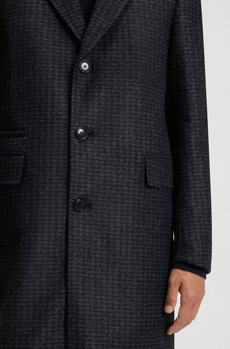 Slim fit-rock med avtagbar innerväst - Mörkblå