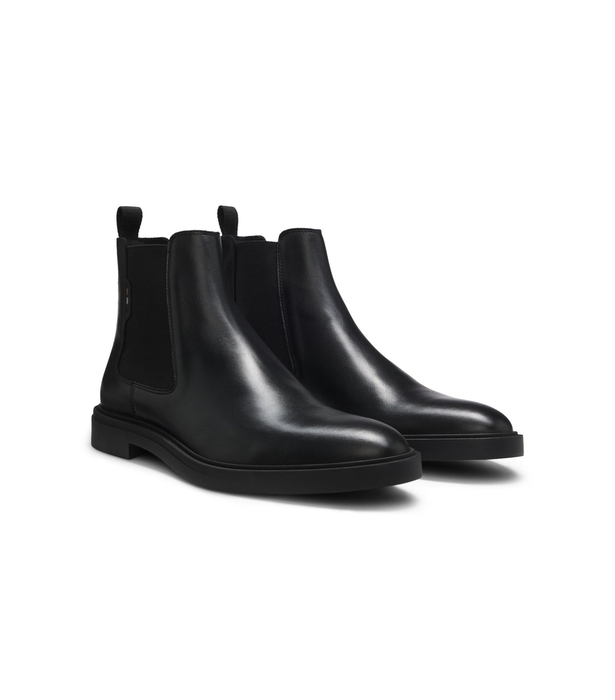 Chelsea boots i polerat läder med ikoniska sömmar - Svart
