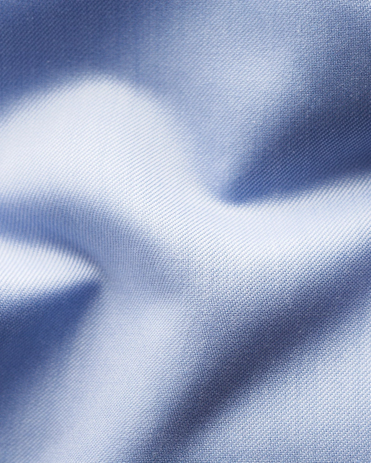 Signature Twill-skjorta Super Slim - Ljusblå – närbild