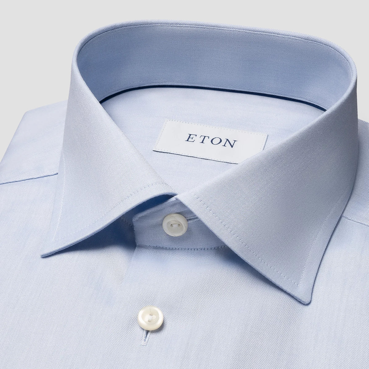 Signature Twill-skjorta Super Slim - Ljusblå – baksida