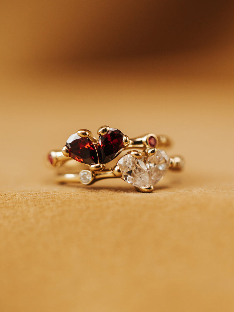 Love ring - Garnet