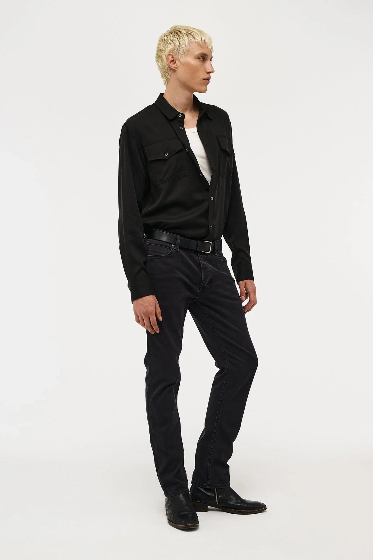 Neuw Lou Straight Nero Jeans - Svart – baksida