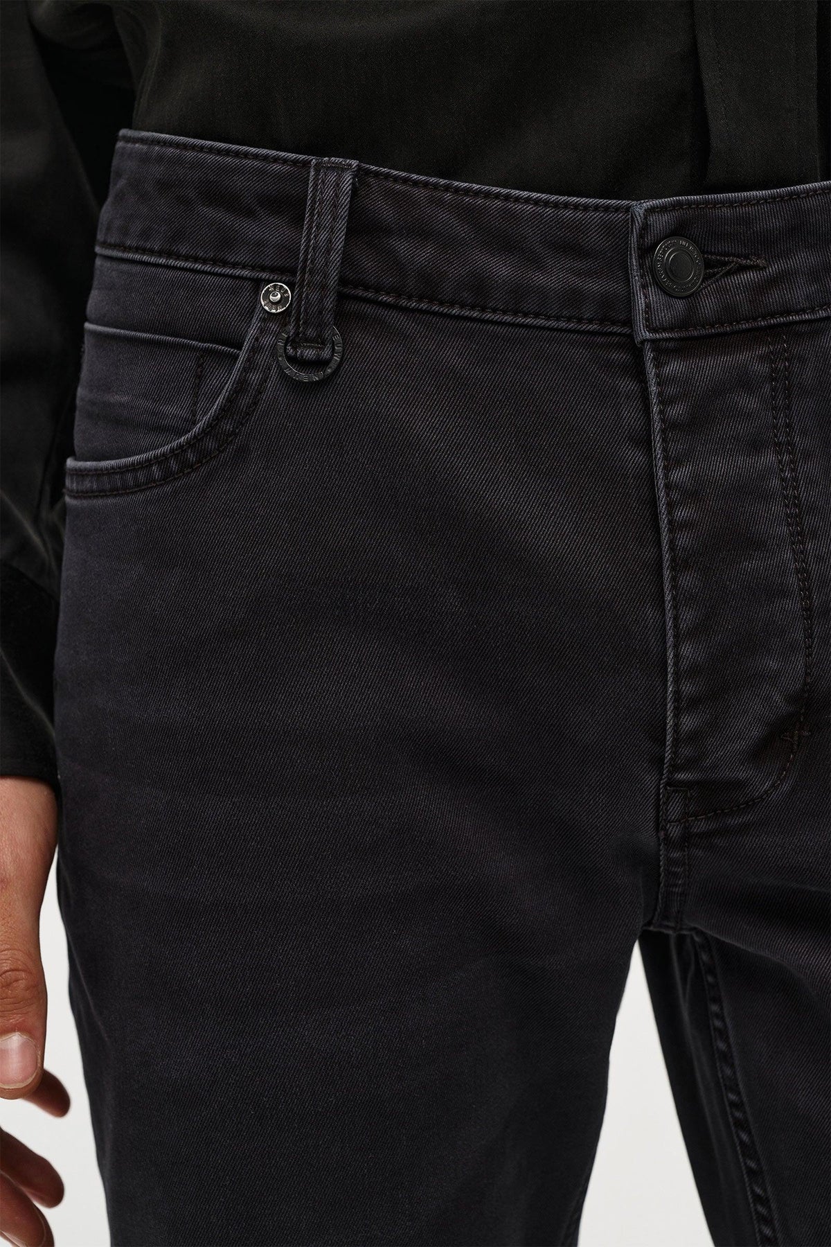 Neuw Lou Straight Nero Jeans - Svart – detalj