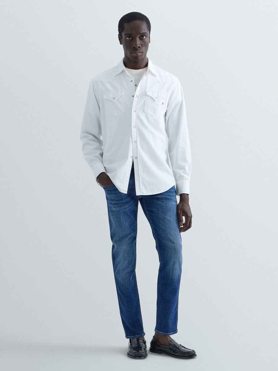 Anbass slim fit-jeans - Mörkblå (M914Q.141 908) – bild 1