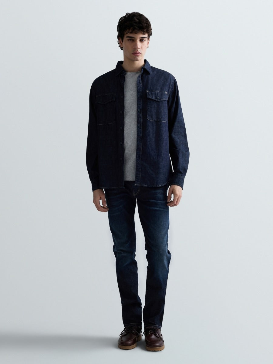 Anbass slim fit-jeans - Mörkblå (M914Y.661 730) – bild 1