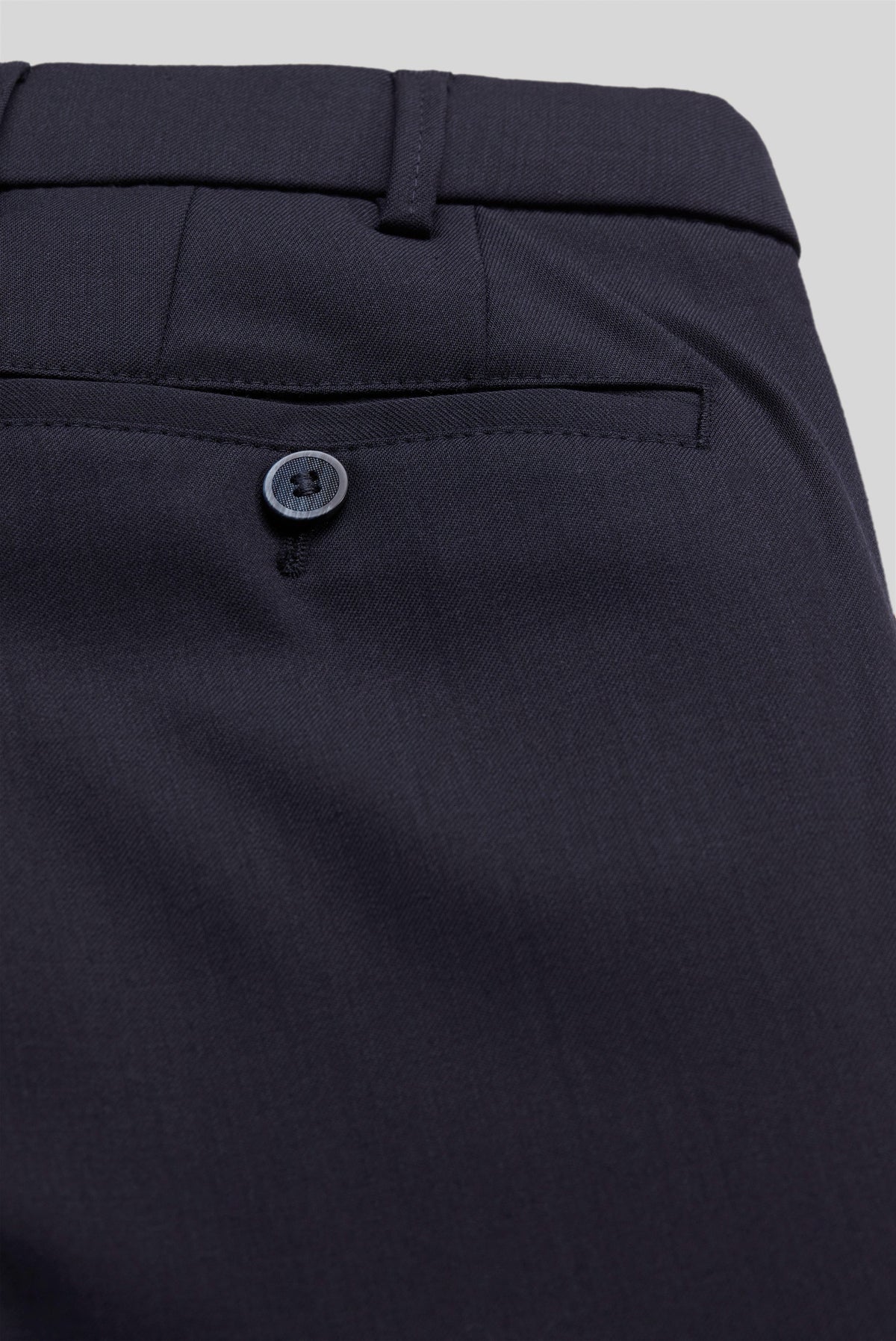 Roma Premium Soft Twill Byxor - Marinblå – närbild