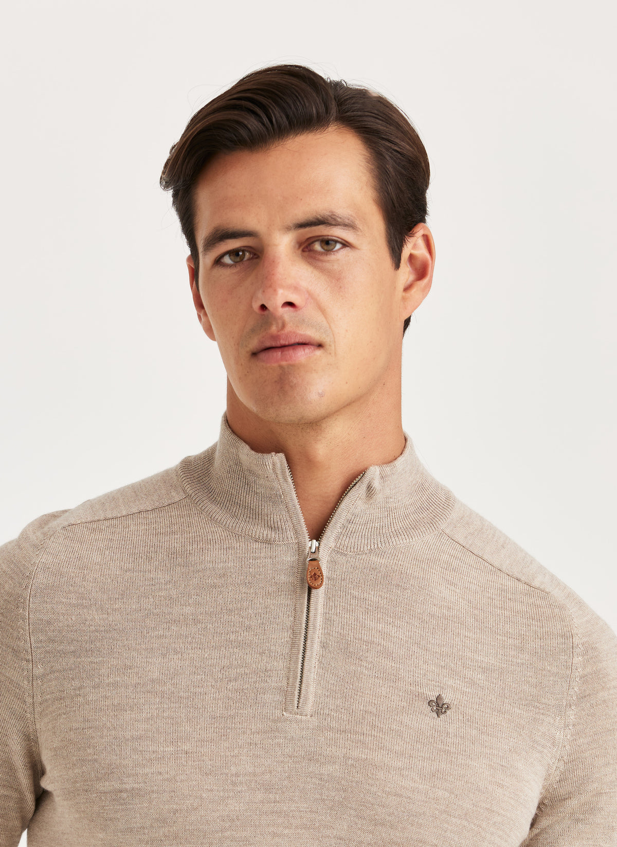 Merino John Zip - 05 Khaki