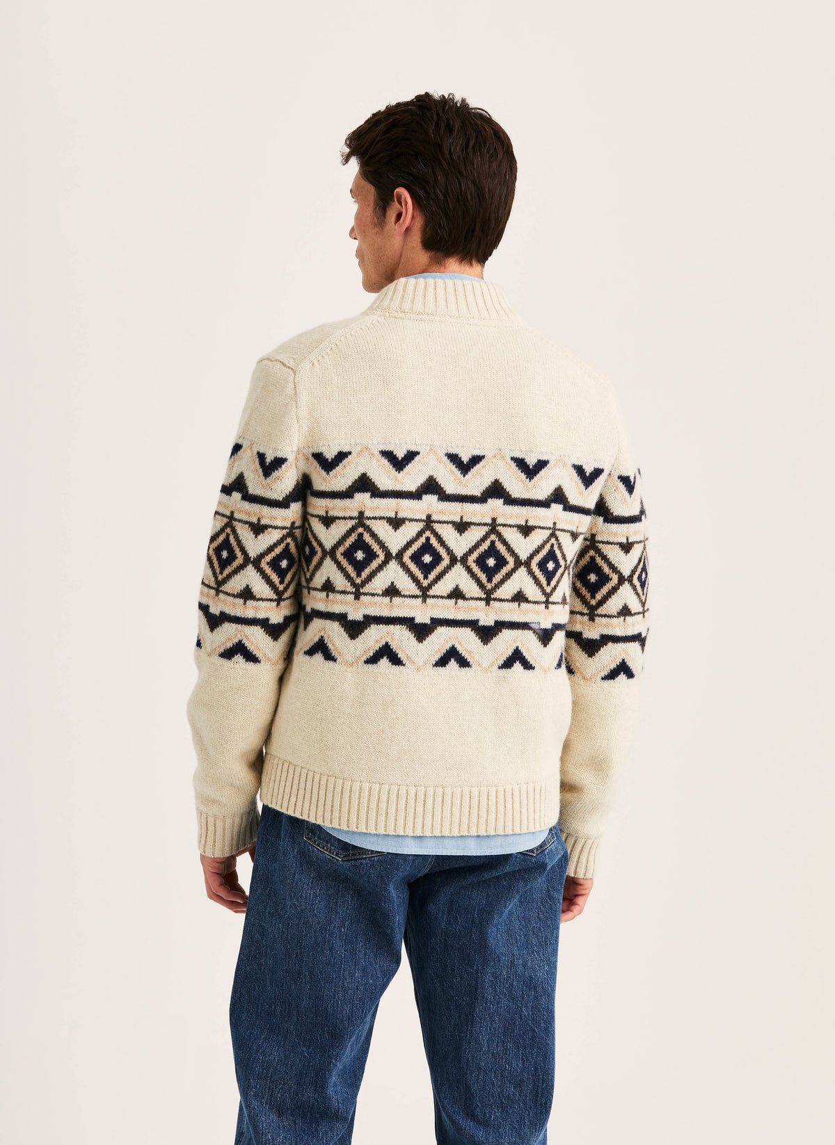 Hadley Zip Cardigan - 02 Off white