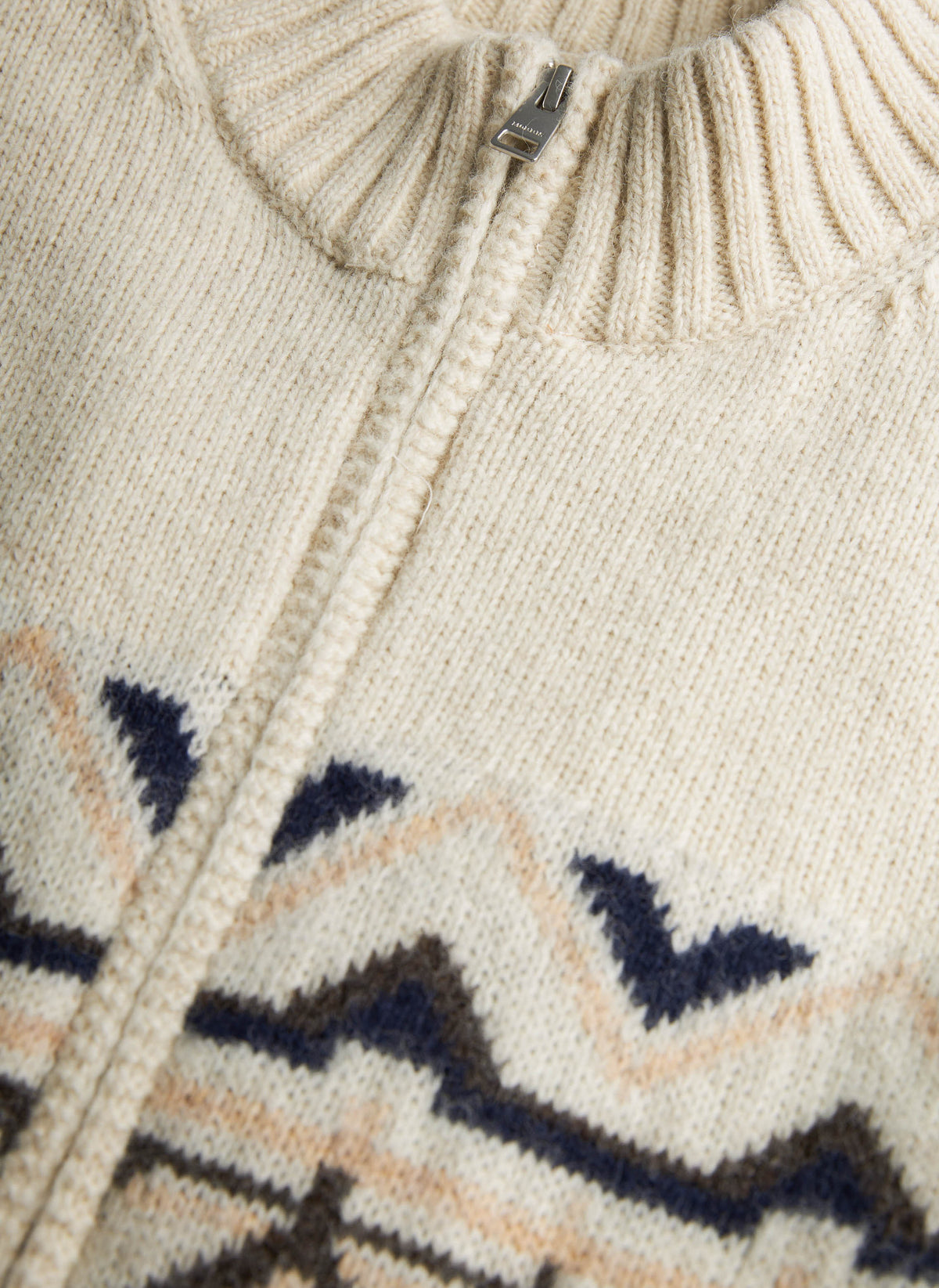 Hadley Zip Cardigan - 02 Off white