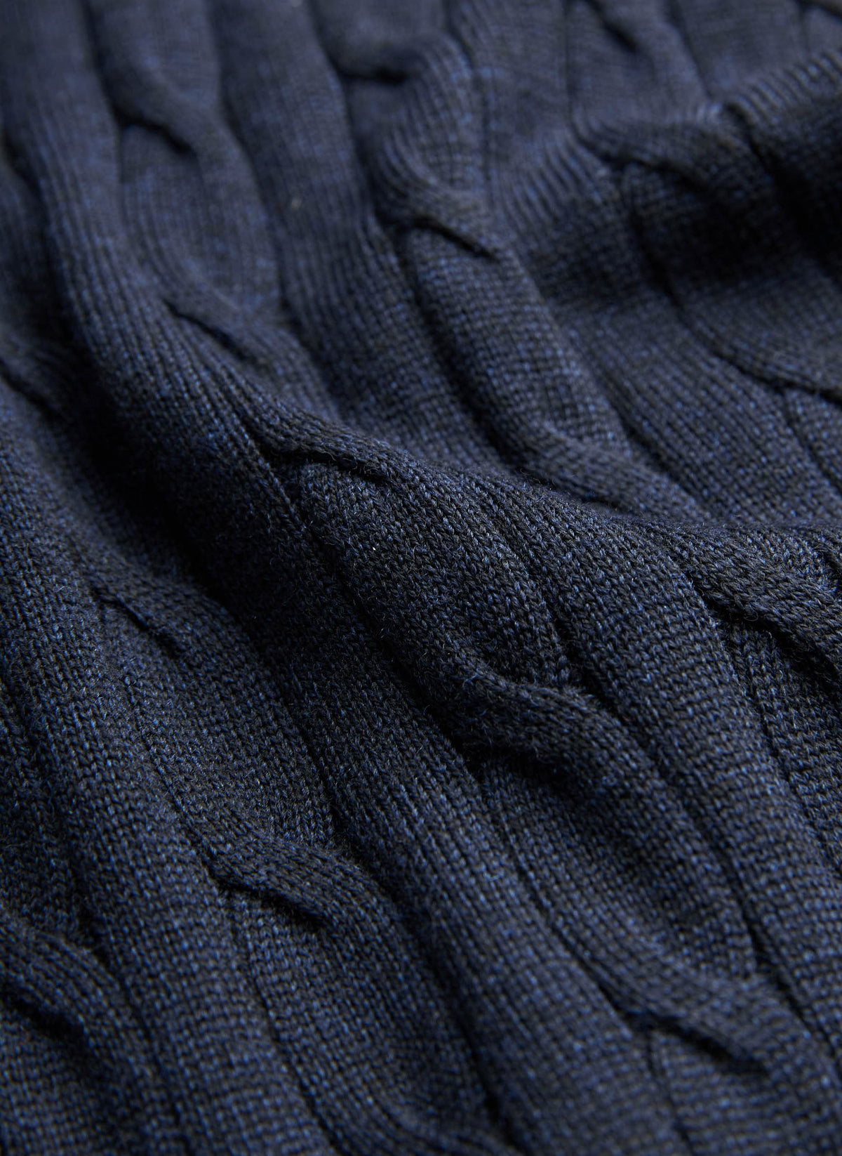 Merino Cable John Zip - 60 Navy