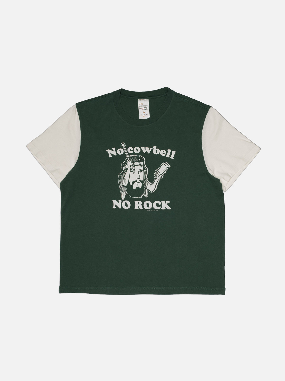 Roy Short T-Shirt Cowbell Offwh/Green - Offwh/Green