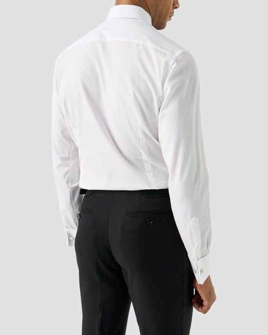 Eton vit skjorta slim fit herr med svarta byxor