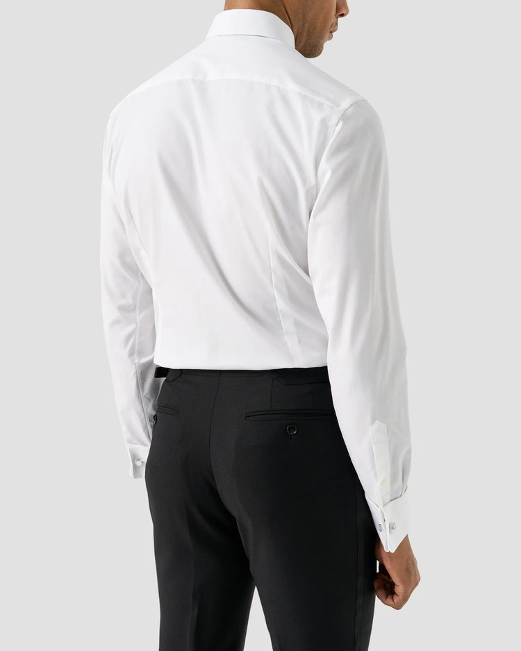 Eton vit skjorta slim fit herr med svarta byxor