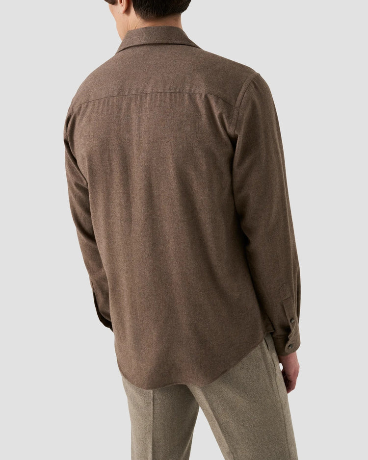 Casual fit Flanellskjorta - Brown