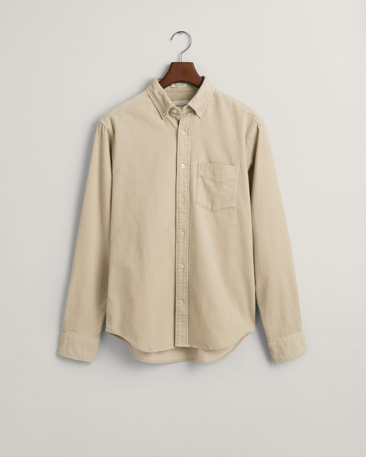 REG UT CORDUROY SHIRT - 34 PUTTY