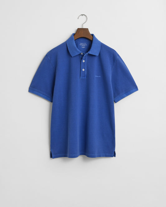 SUNFADED SS POLO - 407 RICH BLUE