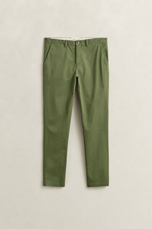 SLIM CLASSIC CHINOS - DRY HERB GREEN