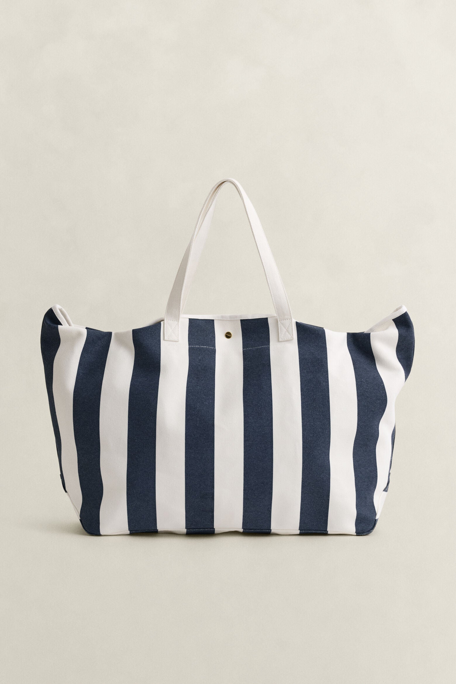 Randig weekendbag blå vit herr