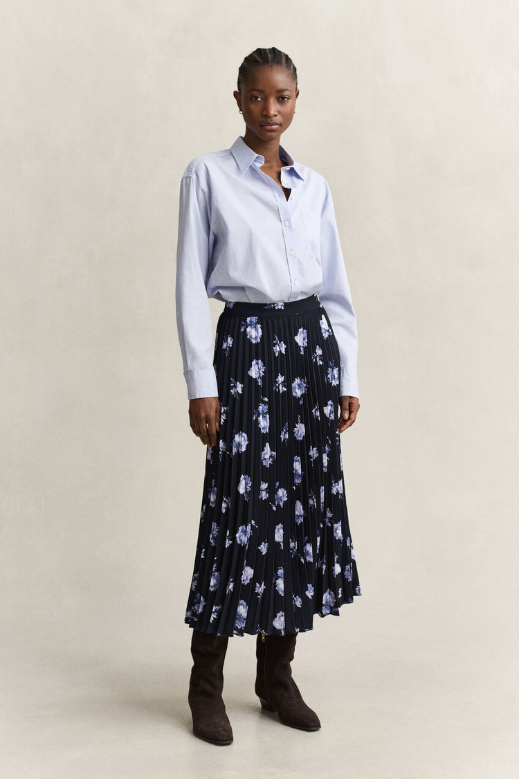 Pleated Skirt - Evening Blue