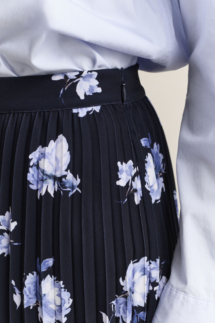 Pleated Skirt - Evening Blue