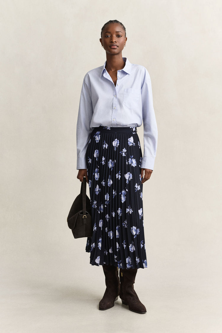 Pleated Skirt - Evening Blue