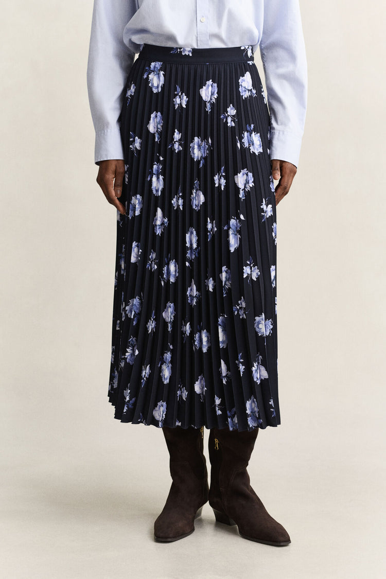 Pleated Skirt - Evening Blue