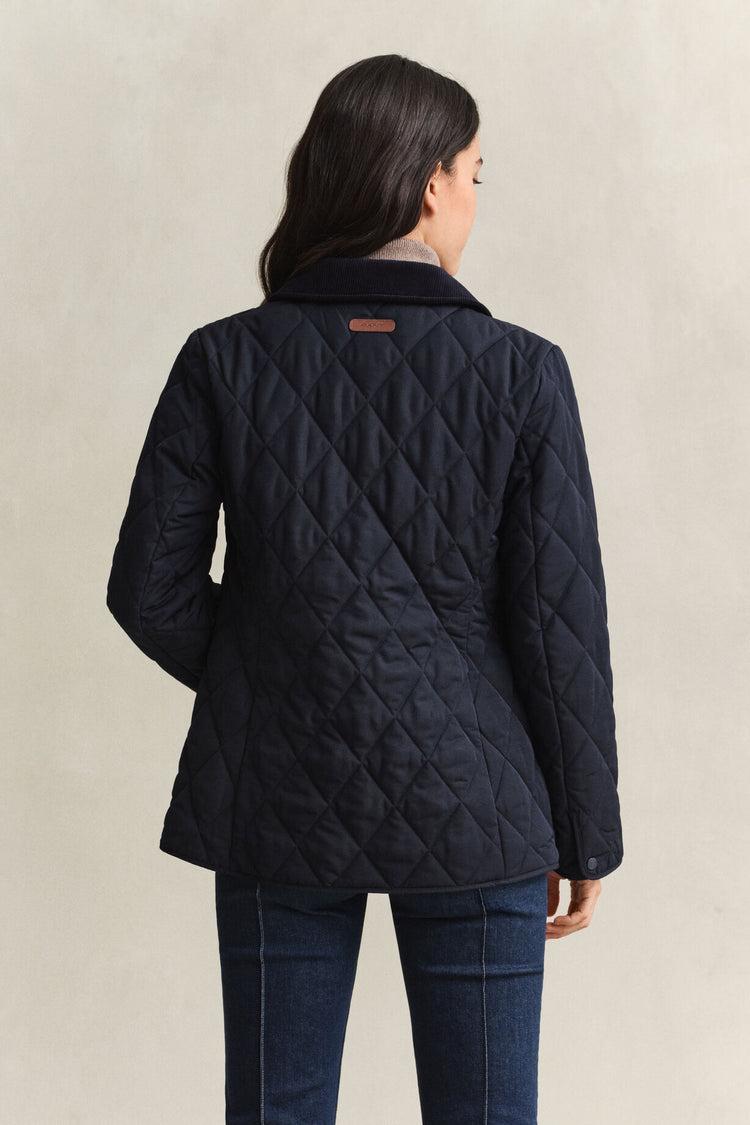 Slim Quilted Jacket - Evening Blue