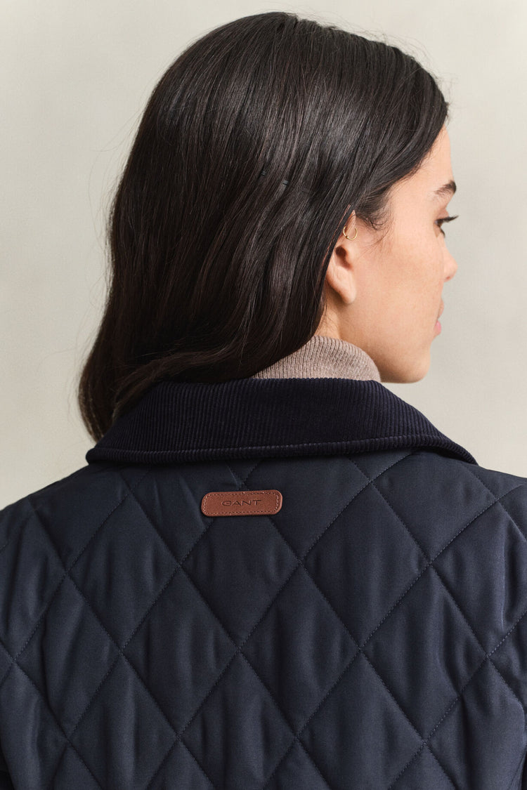 Slim Quilted Jacket - Evening Blue