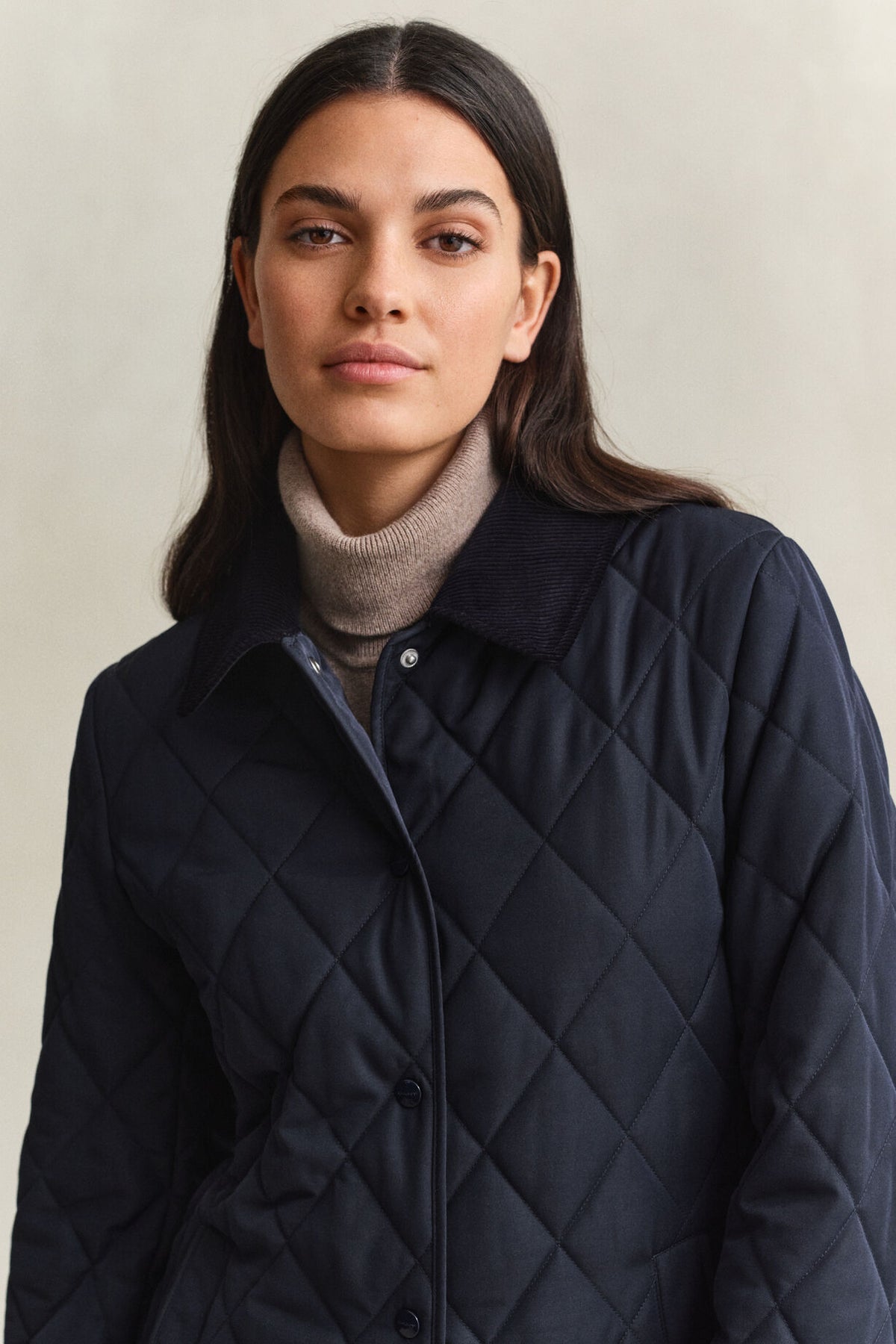 Slim Quilted Jacket - 433 EVENING BLUE