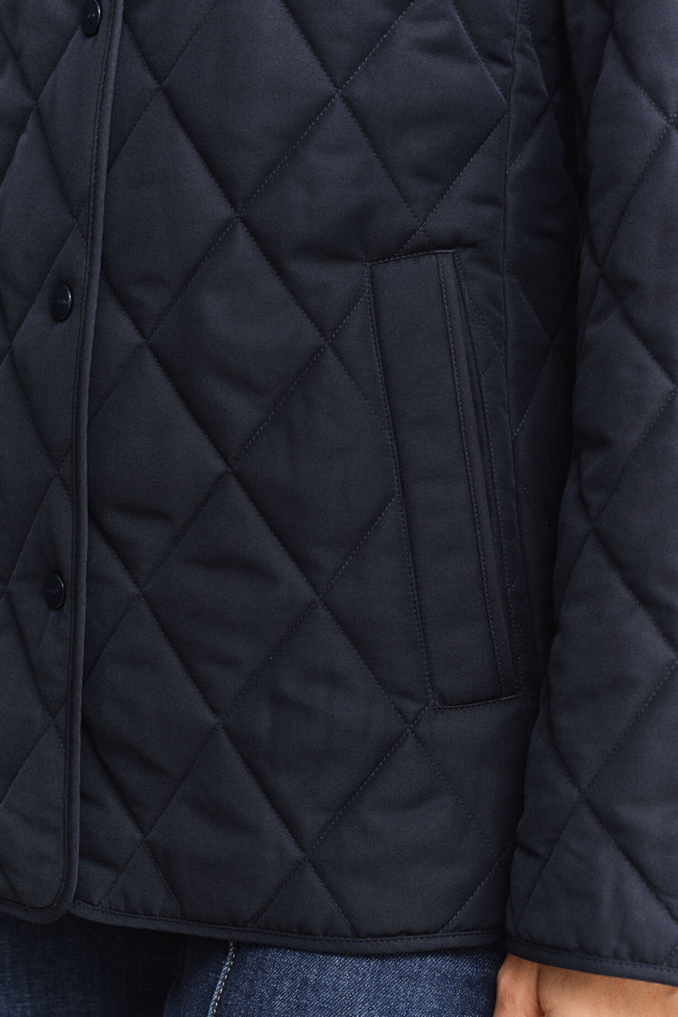 Slim Quilted Jacket - Evening Blue