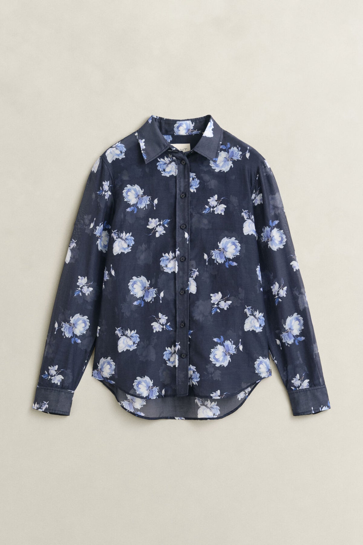 Cotton Silk Shirt - Evening Blue