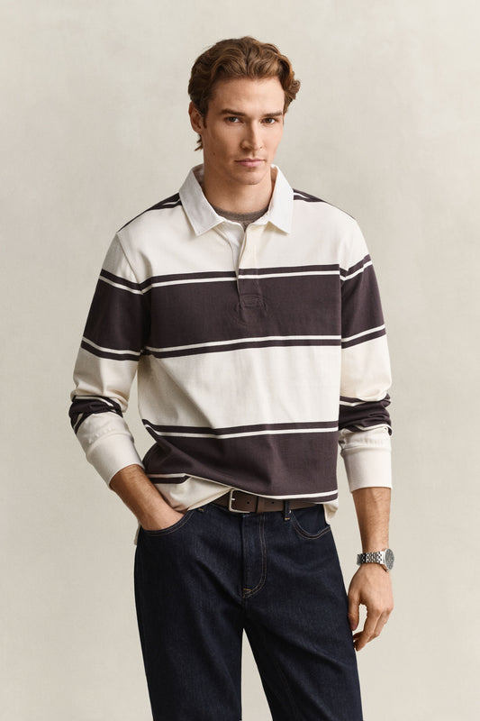 STRIPED RUGGER - CHARRED WOOD BROWN