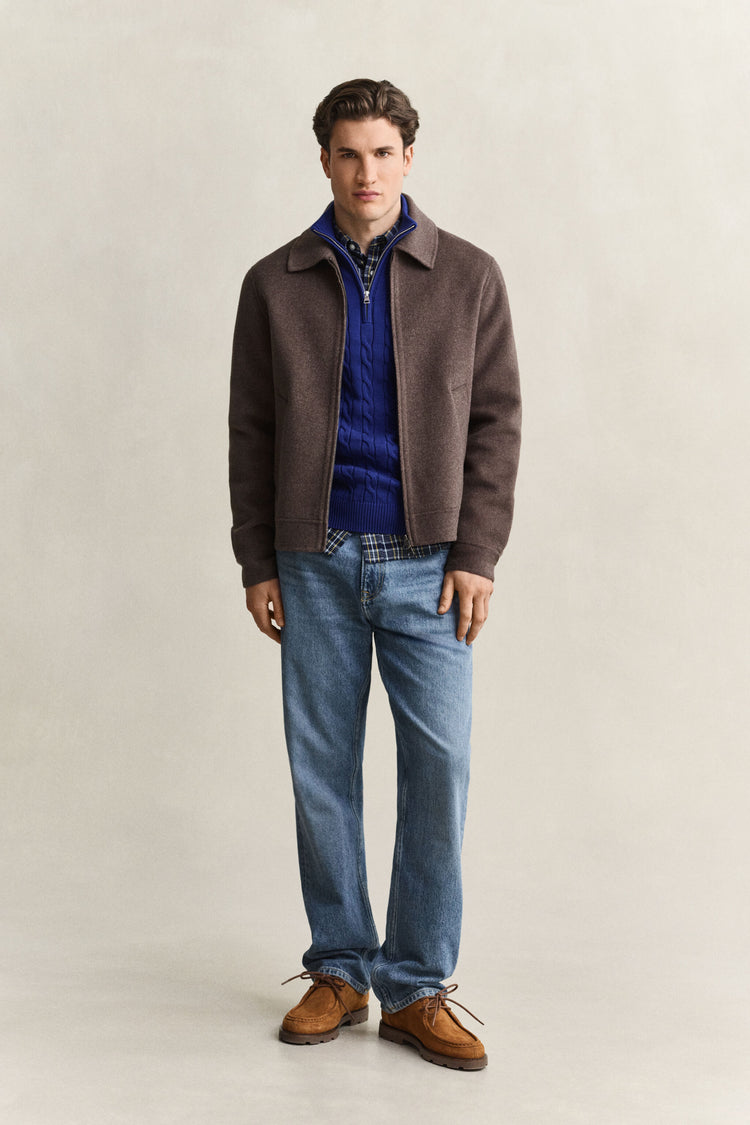 Handstitched Jacket - SHADOW BROWN