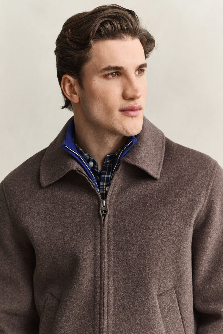 Handstitched Jacket - SHADOW BROWN
