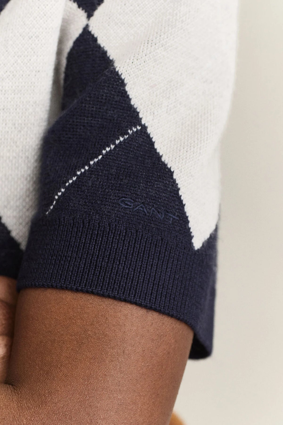 Argyle Short Sleeve  - Evening Blue