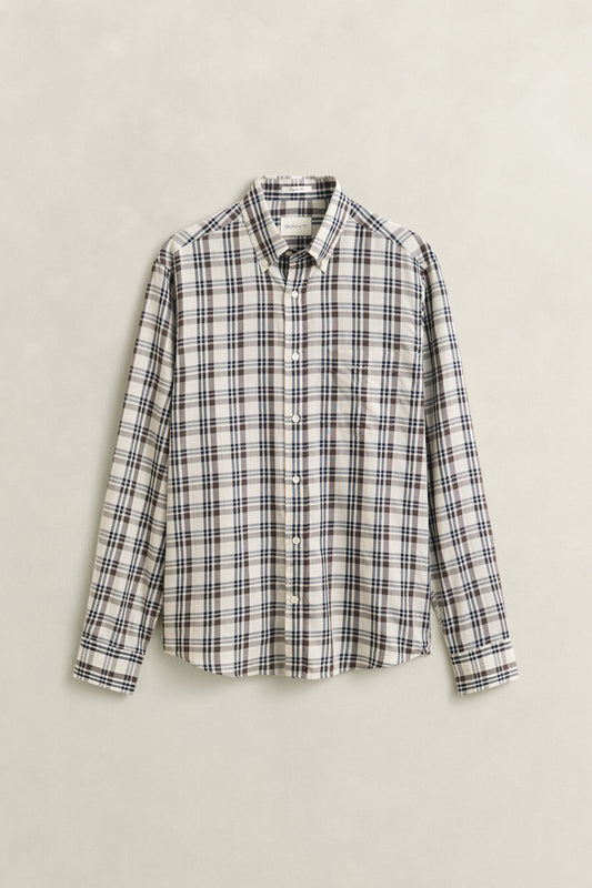 Twill Check Shirt - Sand