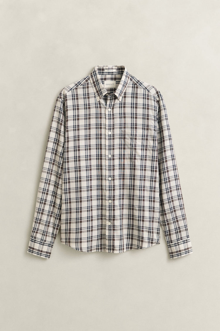 Twill Check Shirt - Sand