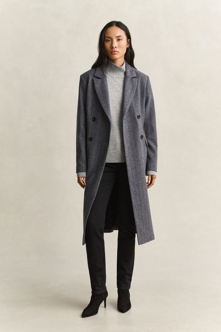 Superfine Lambswool Mockneck - Grey Melange