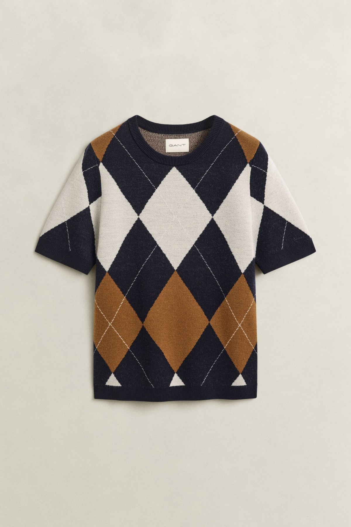 Argyle Short Sleeve  - Evening Blue