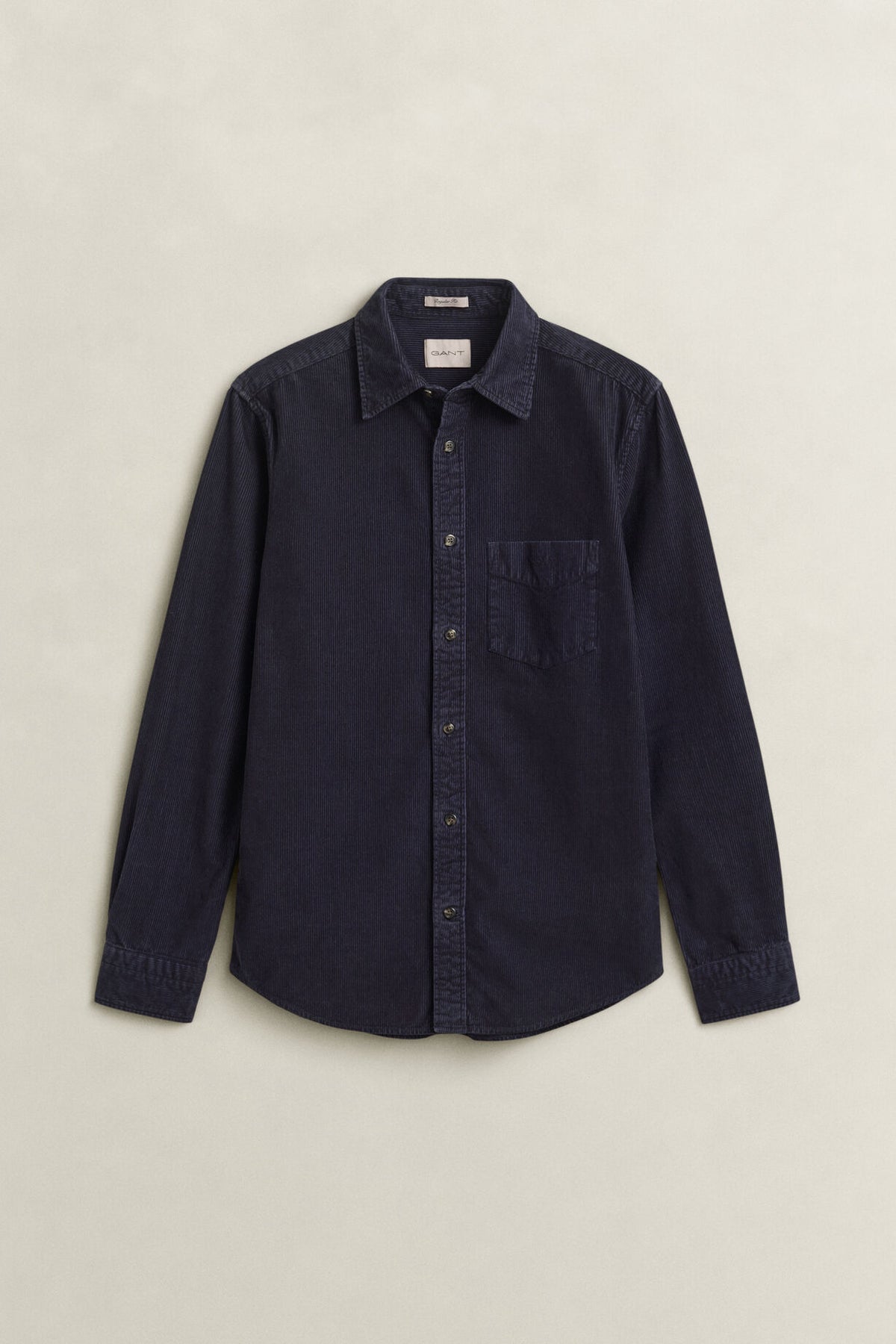 REG GMNT DYED CORD SHIRT - 433 EVENING BLUE